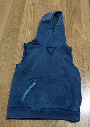 Gri Erkek Çocuk Bol Kesim Kot Eşofman Altı - Görsel 2