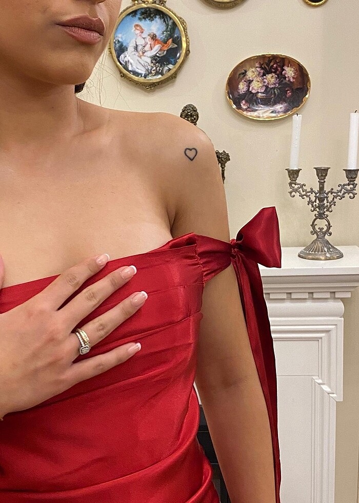 Kuramızı Abiye Elbise - Görsel 2