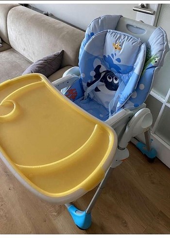  Beden mavi Renk Katlanabilir Mavi Gri Bebek Mama Sandalyesi