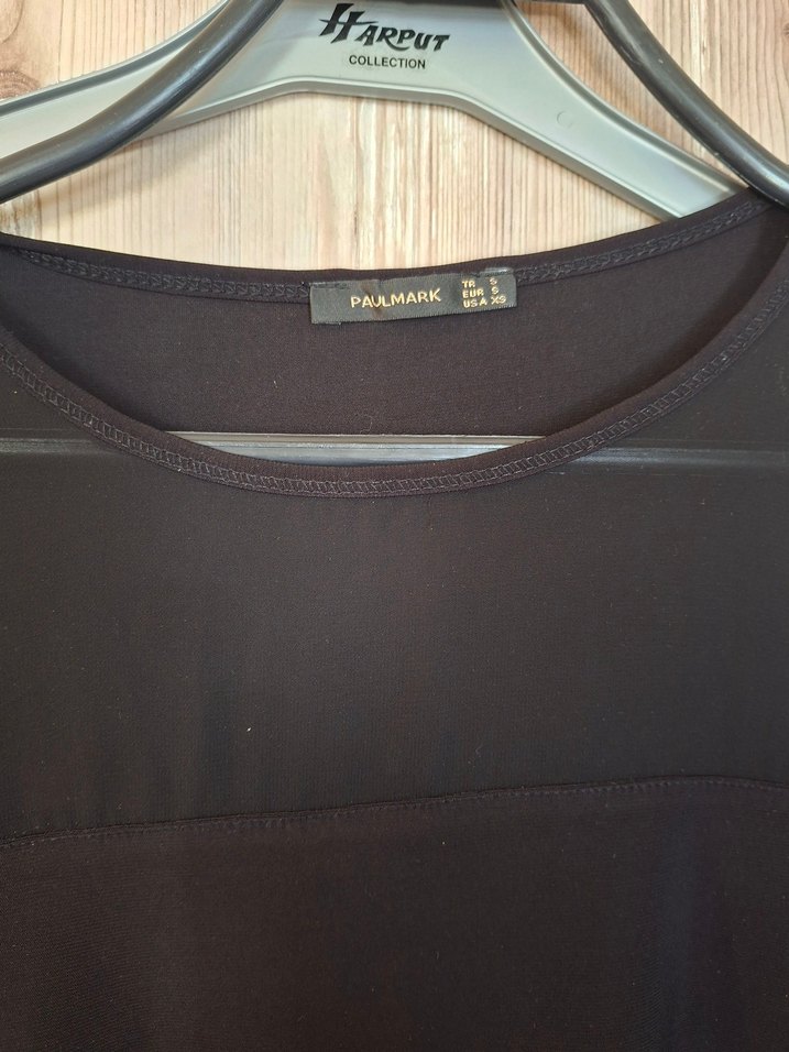 Siyah Uzun Kollu Salaş Bluz - Görsel 2