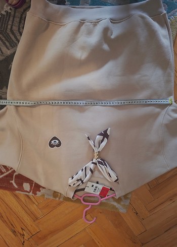 Bej Baskılı Kadın Sweatshirt - Görsel 7