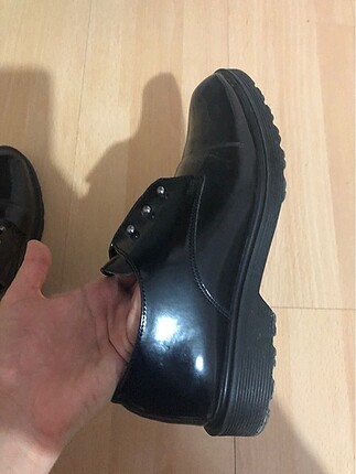 Siyah rugan oxford ayakkabı