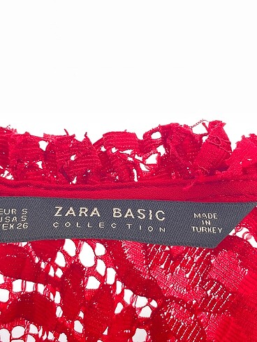 s Beden kırmızı Renk Zara Kısa Elbise %70 İndirimli.