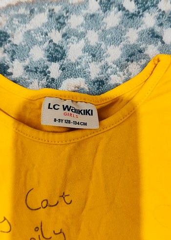 Sarı Kız Çocuk Baskılı Tişört - Görsel 2