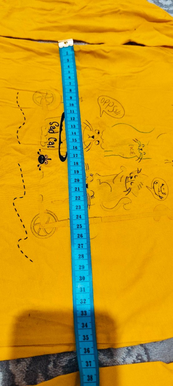 Sarı Kız Çocuk Baskılı Tişört - Görsel 4