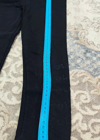 Kız Çocuk Siyah Streç Denim Tayt - Görsel 3