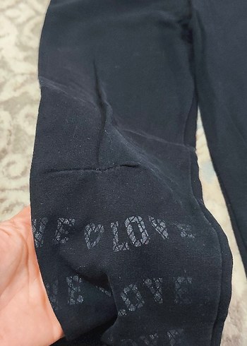 Kız Çocuk Siyah Streç Denim Tayt - Görsel 4