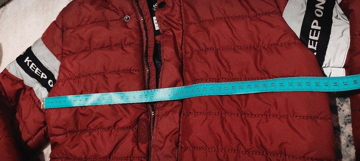 Koyu Kırmızı Kapüşonlu Erkek Mont - Görsel 5