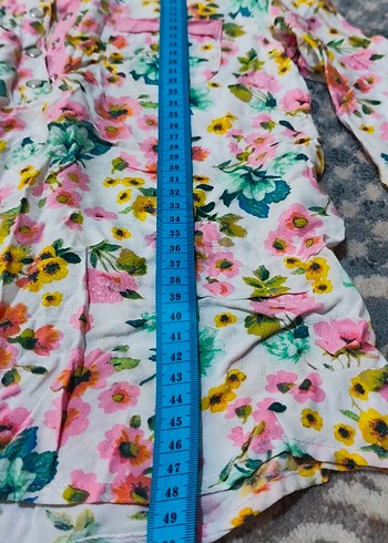 Çiçek Desenli kız çocuk gömleği - Görsel 3