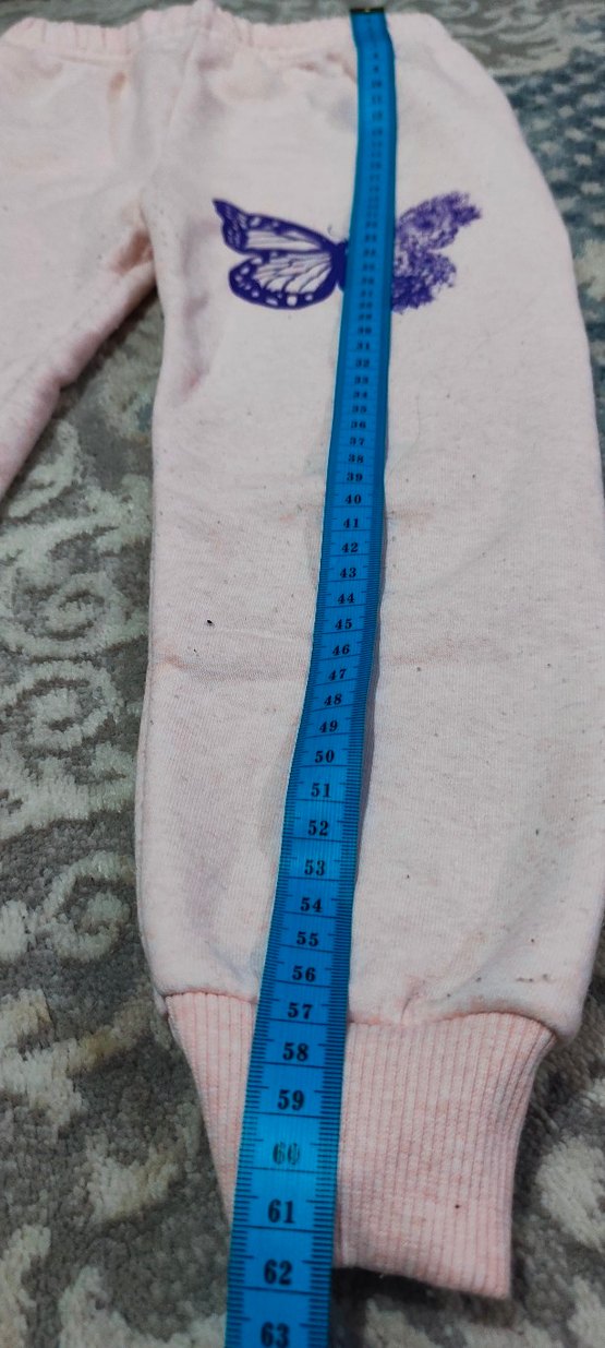 Kızlar için Pembe Baskılı Rahat Eşofman - Görsel 2