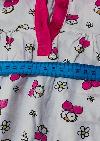 Kız Çocuk Pembe Desenli Kolsuz tişört - Görsel 4