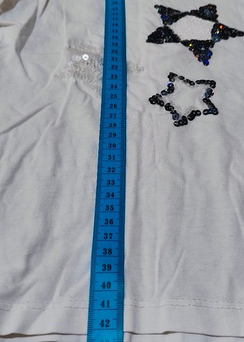 Kız Çocuk Payetli Kısa Kollu Tişört - Görsel 3