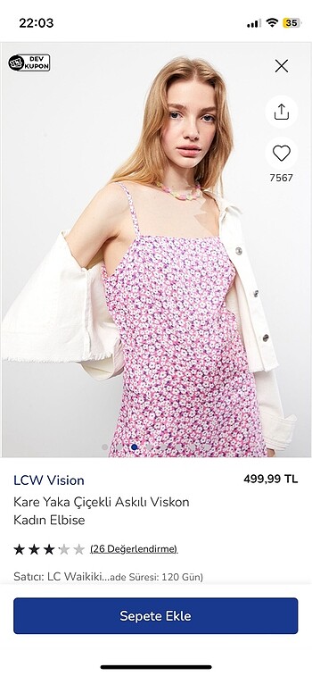 LCW elbise