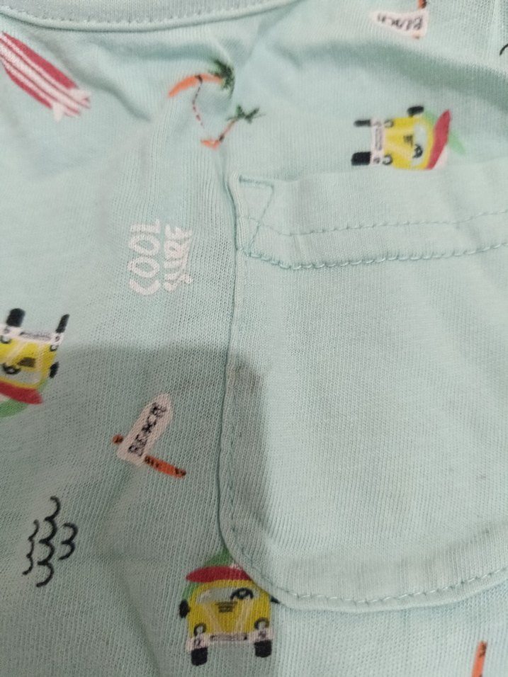 Turkuaz Renkli Baskılı Çocuk Atletleri - Görsel 2