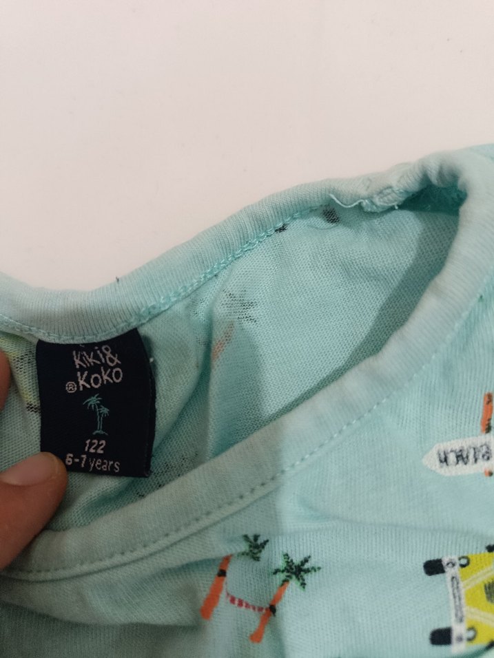 Turkuaz Renkli Baskılı Çocuk Atletleri - Görsel 3