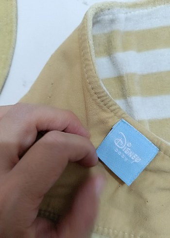 Nakışlı Sarı Bebek Önlüğü - Görsel 3