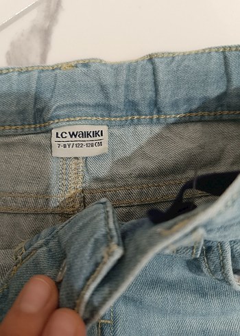 7 Yaş Beden Erkek Çocuk Loose Fit Denim Şort
