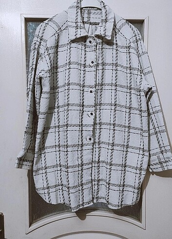 Tesettür oversize kışlık gömlek 