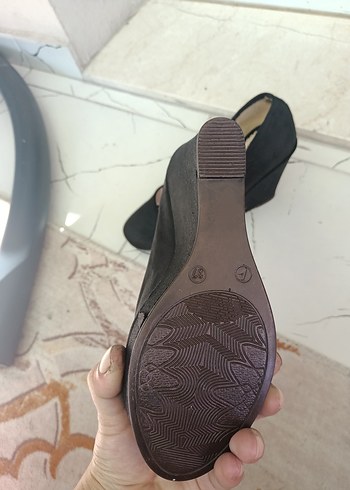 Diğer SiyahDolgu Topuklu Kadın ayakkabı