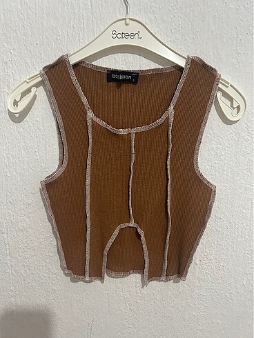 Askılı Crop Bluz - Görsel 3