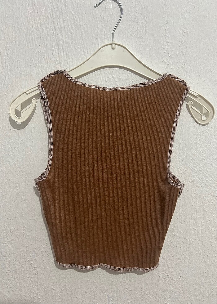 Askılı Crop Bluz - Görsel 4