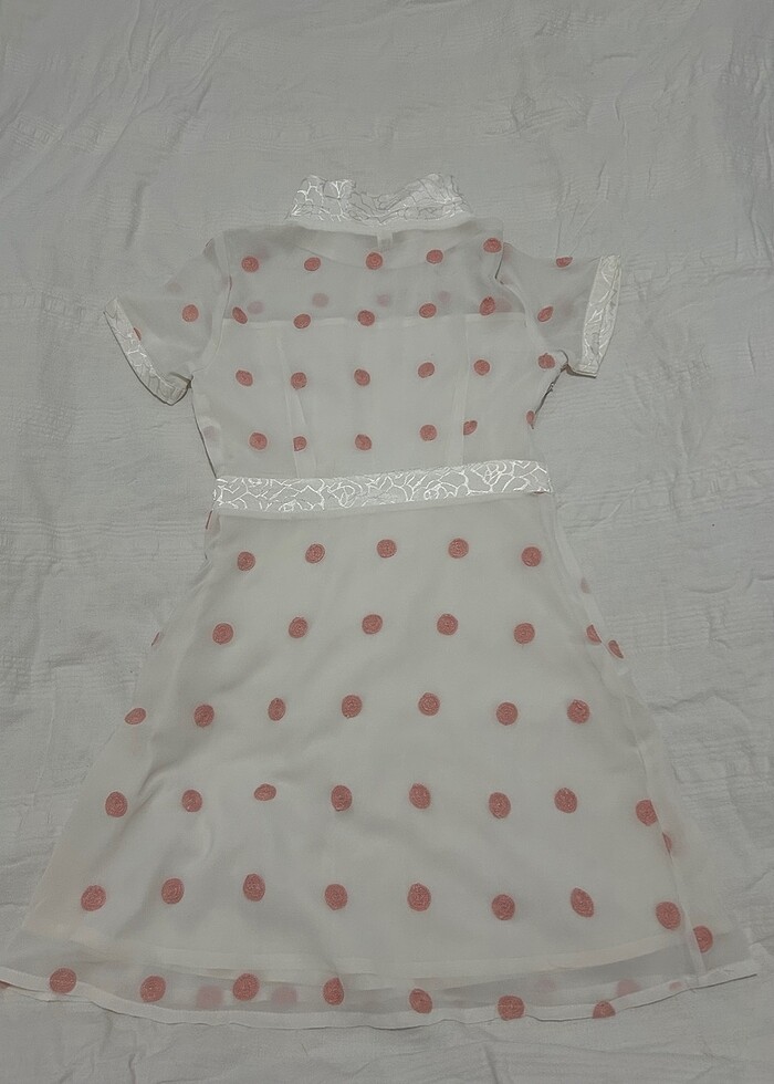 Mini Puantiyeli Elbise - Görsel 2