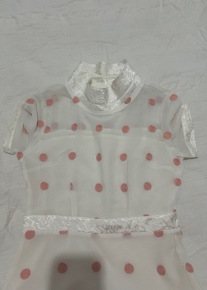 Mini Puantiyeli Elbise - Görsel 3