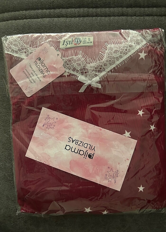 Dantel Detaylı Pijama Takım - Görsel 2