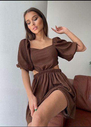 Diğer Kadın Çok Renkli Mini Pilili Bohem Elbise