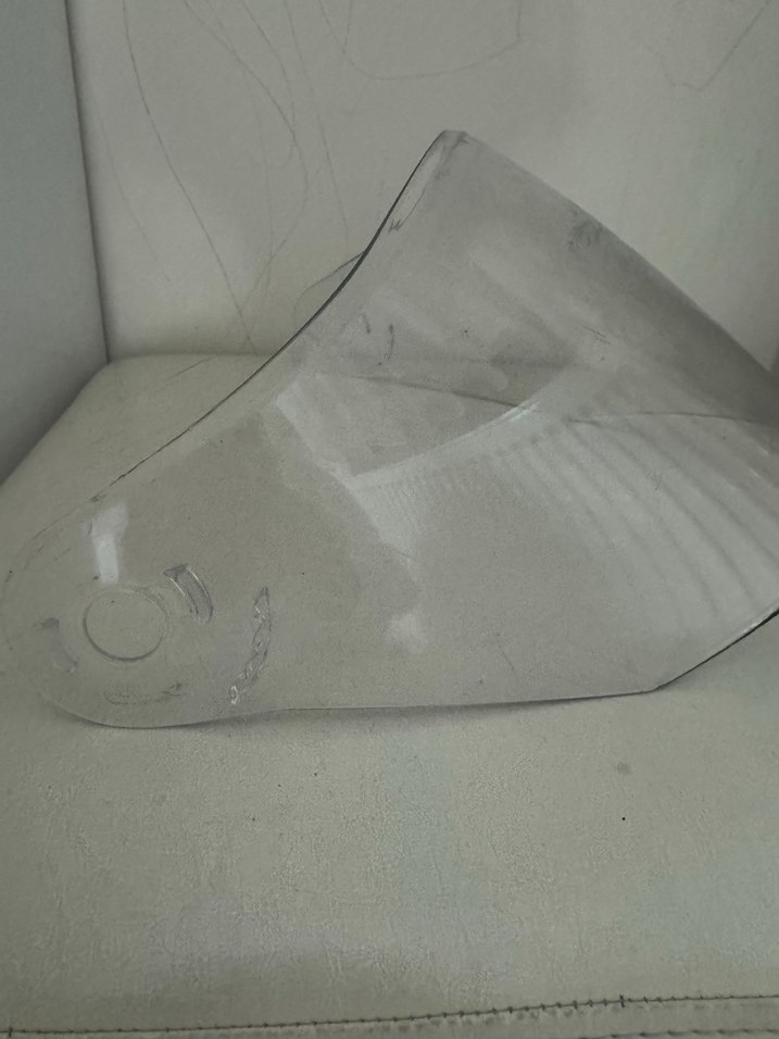 Şeffaf Cam Motosiklet Kask Vizörü - Görsel 2