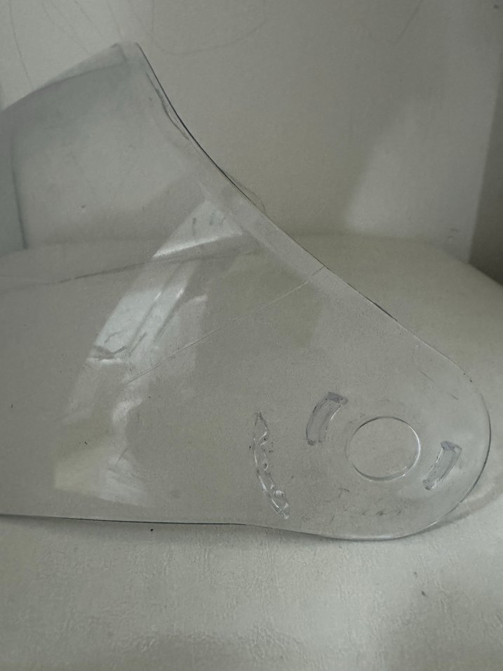 Şeffaf Cam Motosiklet Kask Vizörü - Görsel 3