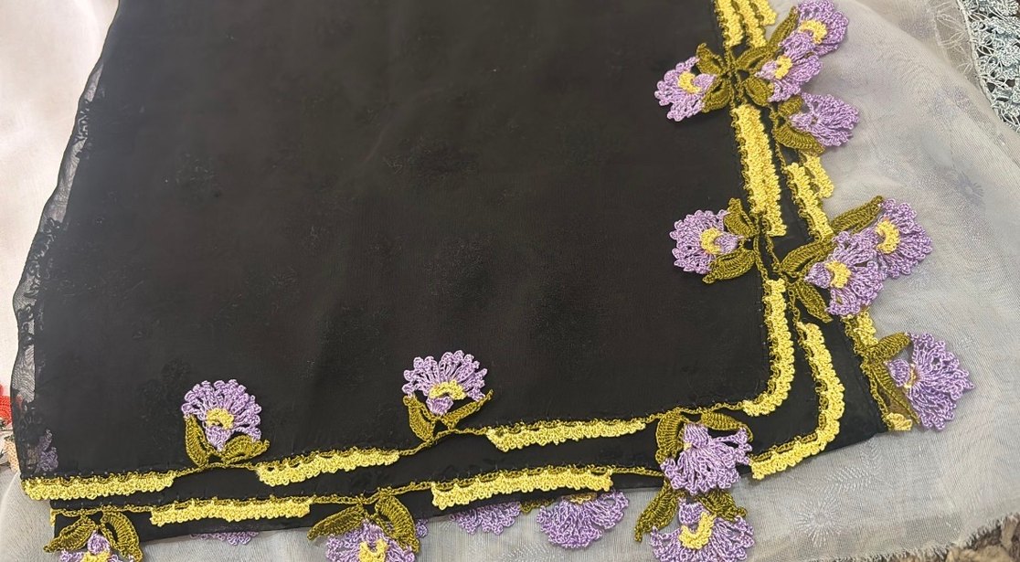 Tığ oyası yazma Kadın yemeni - Görsel 2