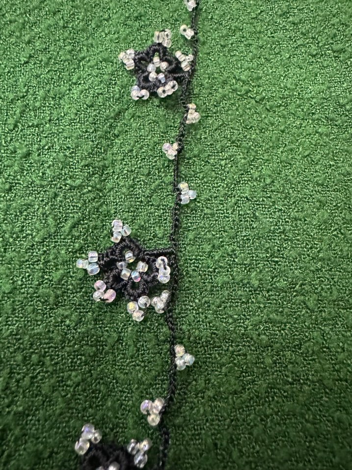 Boncuk İşlemeli oya - Görsel 2