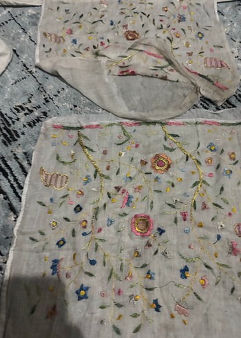 Nakışlı Çok Renkli Gri Yastık Kılıfları - Görsel 4