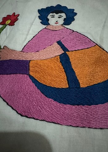 Nakışlı Çok Renkli Gri Yastık Kılıfları - Görsel 8