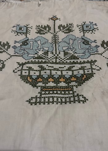 Nakışlı Çok Renkli Gri Yastık Kılıfları - Görsel 3