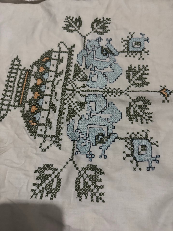 Nakışlı Çok Renkli Gri Yastık Kılıfları - Görsel 2