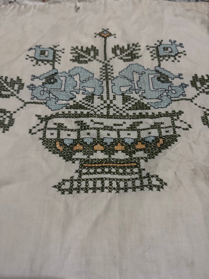 Nakışlı Çok Renkli Gri Yastık Kılıfları - Görsel 3