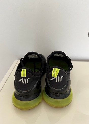 43 Beden Siyah Spor Erkek Sneaker Sarı Detaylı