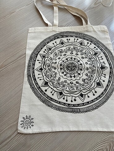 Diğer Mandala desenli bez çanta