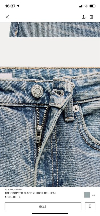 xs Beden mavi Renk Zara jean