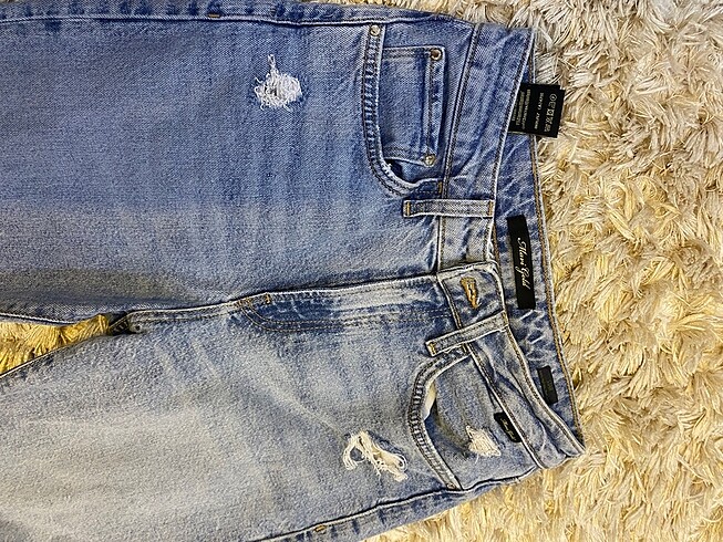 xs Beden mavi mom jean