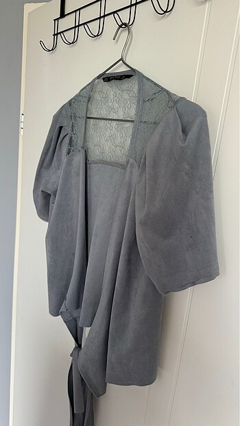 xs Beden Gri zara bluz