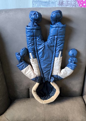 Mavi Erkek Bebek Polar Kar Tulumu - Görsel 3