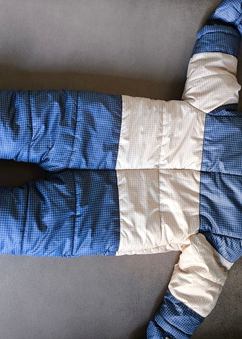 Mavi Erkek Bebek Polar Kar Tulumu - Görsel 4