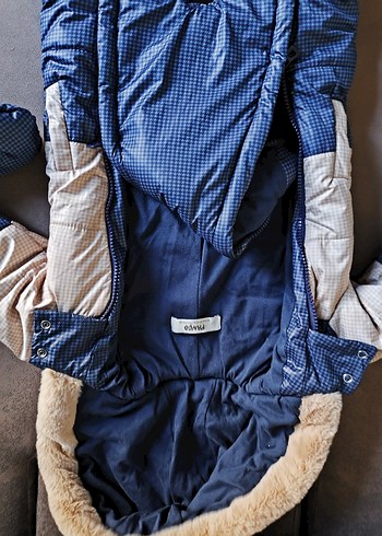 Mavi Erkek Bebek Polar Kar Tulumu - Görsel 2