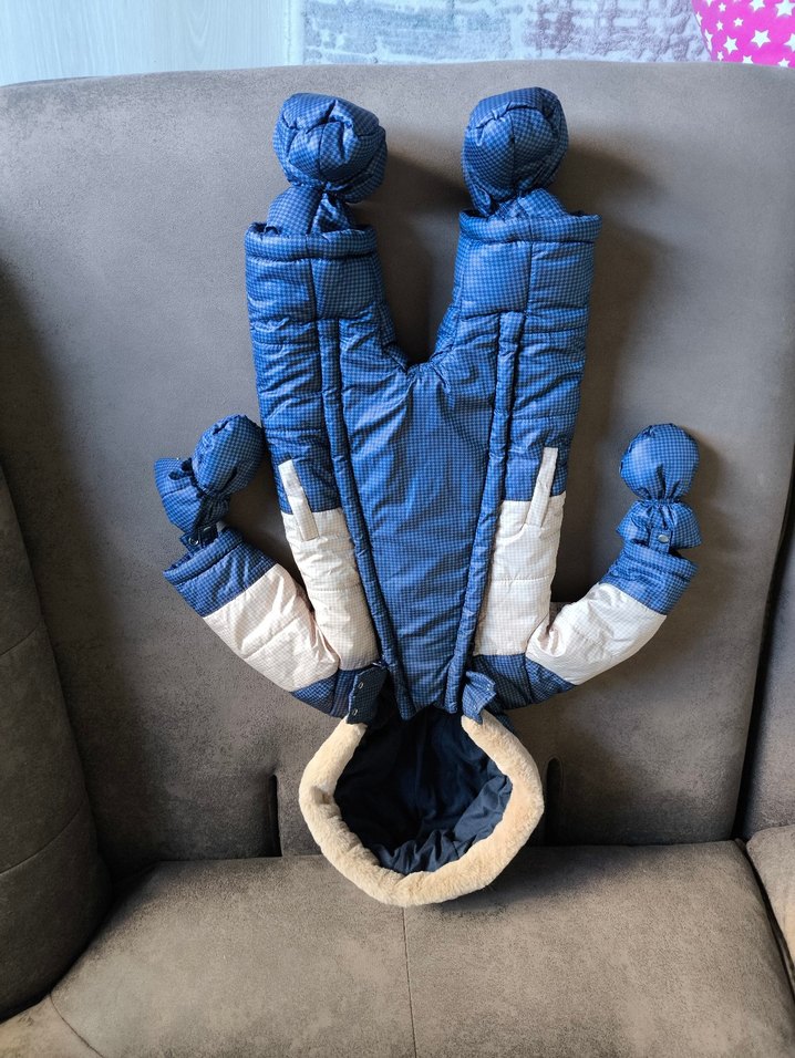 Mavi Erkek Bebek Polar Kar Tulumu - Görsel 3