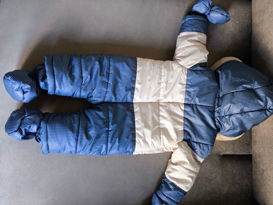 Mavi Erkek Bebek Polar Kar Tulumu - Görsel 4