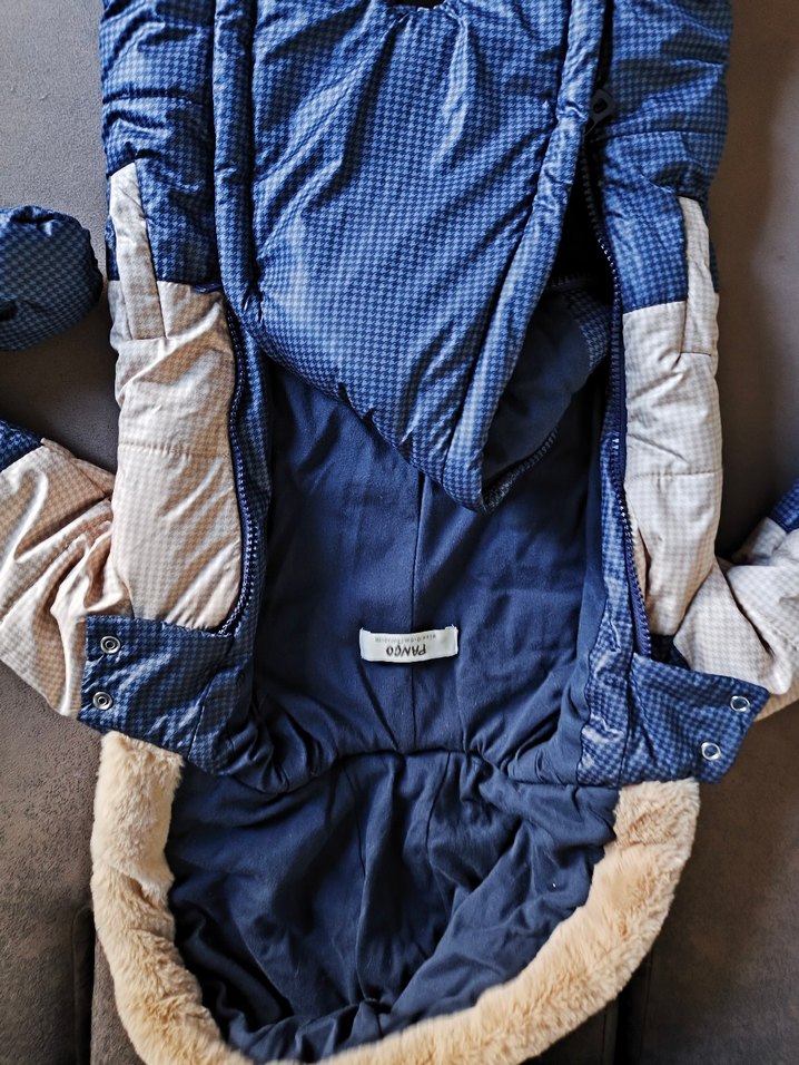 Mavi Erkek Bebek Polar Kar Tulumu - Görsel 2