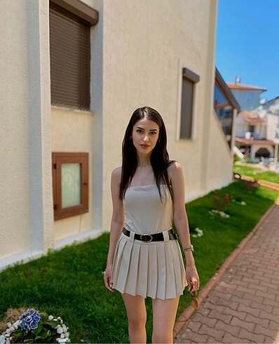 Zara Straplez Mini Elbise